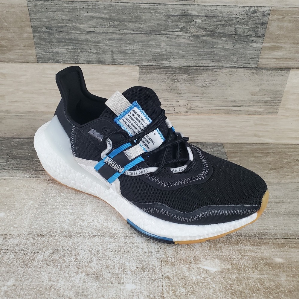 Adidas Womens Ultraboost 22 X Parley Shoes Sz 6.5 Black Lace Up Low Top‎ NWOB